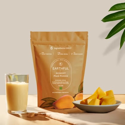 Earthful Honest Plant Protein-Alphonso Mango Earthful Honest Plant Protein-Alphonso Mango