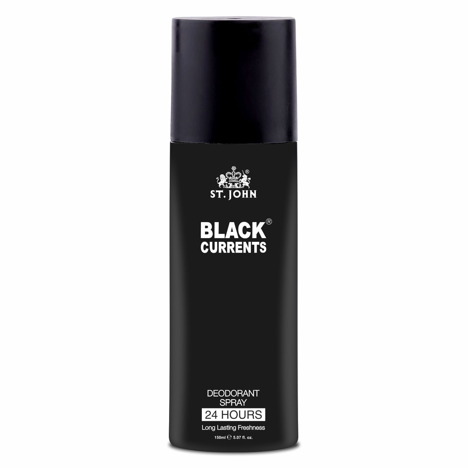 ST.JOHN Deo Black Current Deodorant Body Spray for Long Lasting Protection 150ml (Pack of 12)