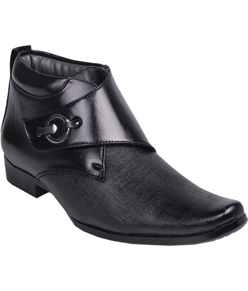Aadi - Black Men's Slip On Formal Shoes