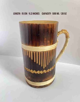 Alchemy Tradex Designer Bamboo Wood Beer/Coffee/Beverage Drinking Mug (500 ml) Alchemy Tradex Designer Bamboo Wood Beer/Coffee/Beverage Drinking Mug (500 ml)