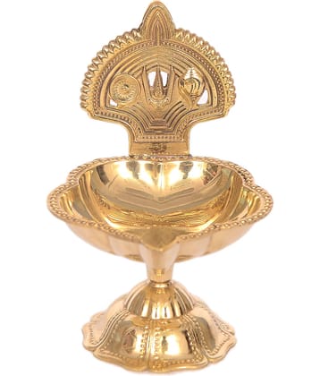 T-KA108 Traditional Shanku Chakram Tilak For Home Temple ( 4 inches )