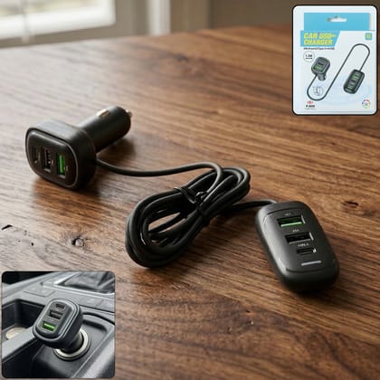 RGB Breathing Light Multi Port Car USB Charger (1 Set, 1.5M) RGB Breathing Light Multi Port Car USB Charger (1 Set, 1.5M)