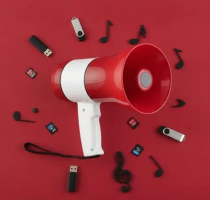 Portable Handheld Microphone (loudspeaker) With Usb, Tf Card, Recorder & Music Function | 2400mah Rechargeable Battery | Megaphone for Events, Rallies & Schools