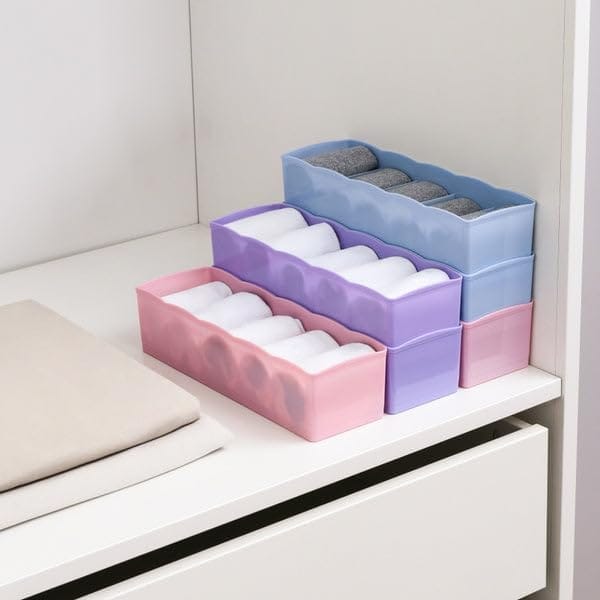 DHRUVINSRI Clear Plastic Dividers Tray Organizer – Ideal for Bead Storage, Jewelry, Craft Supplies, and Small Item Organization-1pc