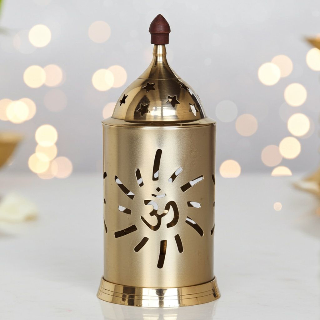 Brass & Iron Puja Deepak (ZMAS541 A)