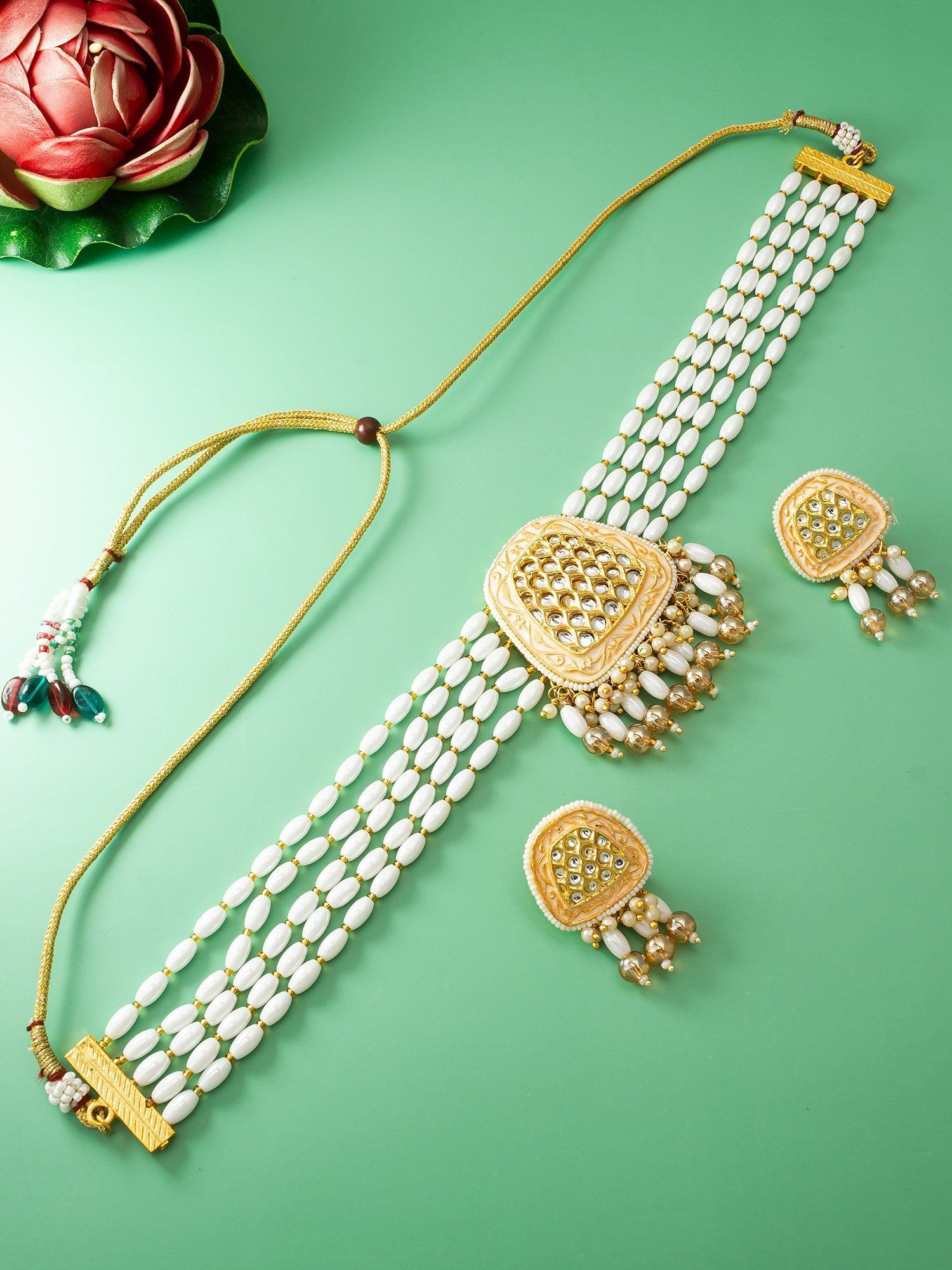 Morison Chic Gold Necklace and Earrings Perfectly Crafted for You