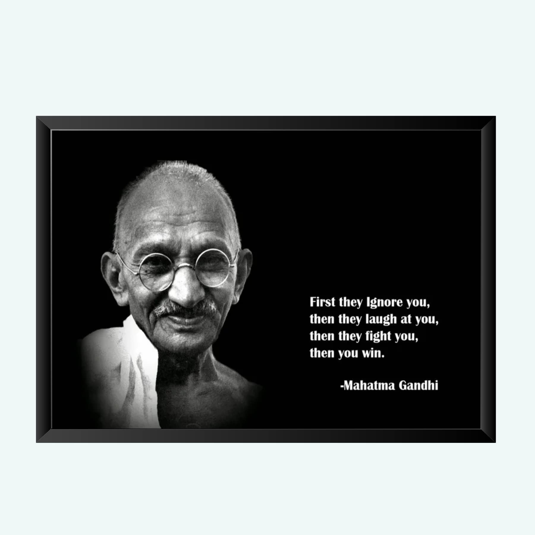 NOKKES Gandhi ji Wall Photo Frame For And Wall Decoration Wall Photo Frame Size 8X12 Inch_25