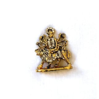 Shree Durga Maa Shera Wali Maa 24K Gold Plated
