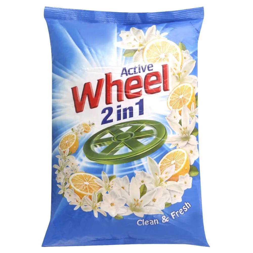 Wheel Active 2 In 1 Detergent Powder, 1 kg