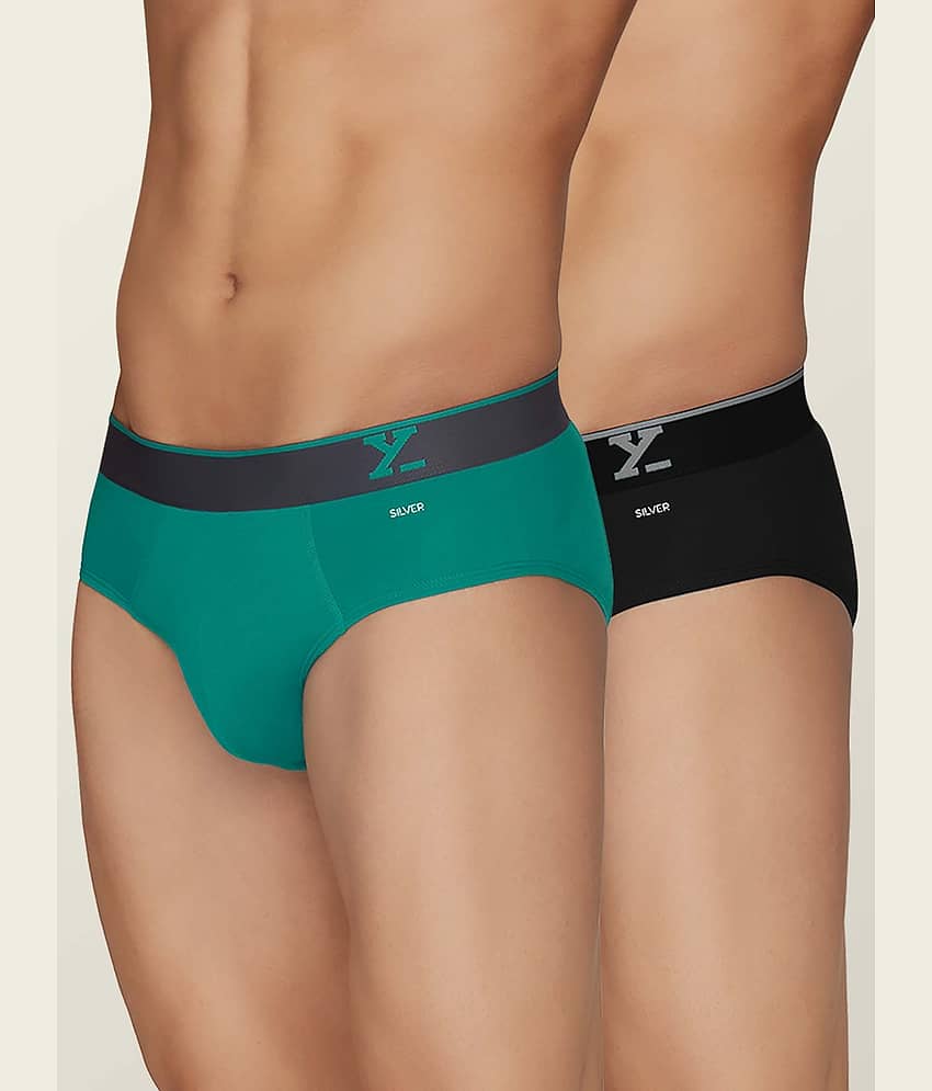 XYXX Pack of 2 Cotton Briefs For Men's ( Multicolor )