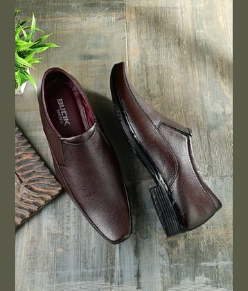 Bucik Brown Men's Slip On Formal Shoes