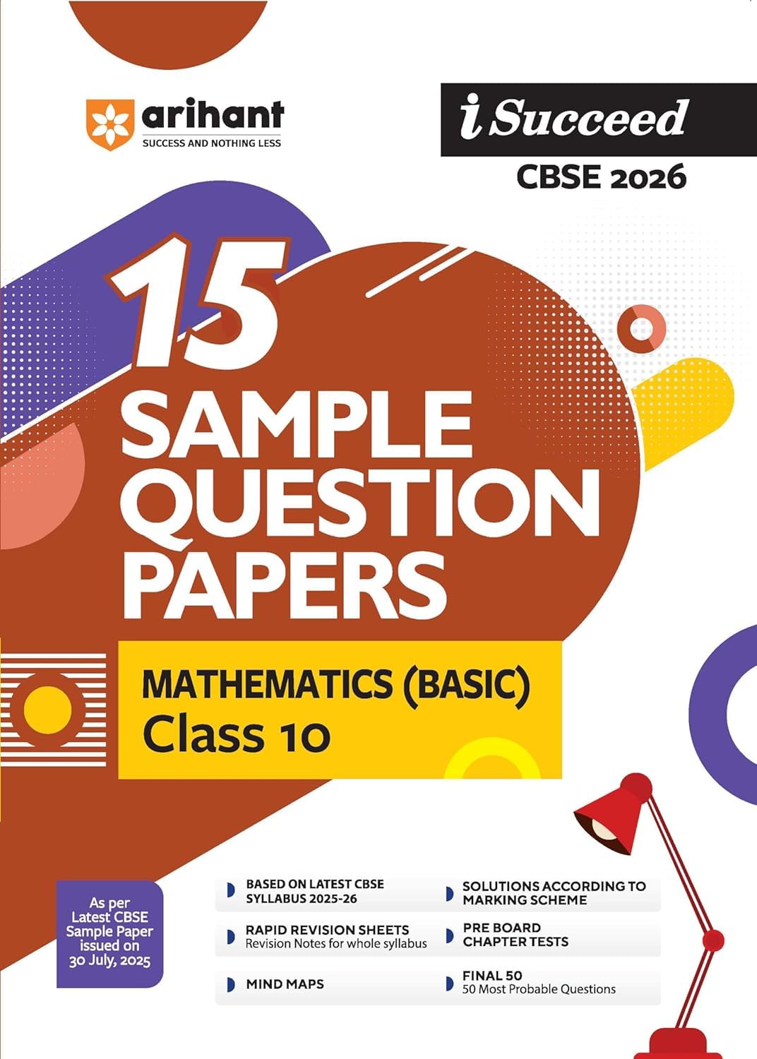 ARIHANT 15 SAMPLE QUESTION PAPER MATHEMATICS BASIC CLASS 10 2026 EXAMINATIONS-AMB10