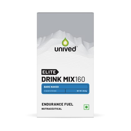 Unived Elite Drink Mix 160 for Quick Energy & Sports Stamina Bare Naked