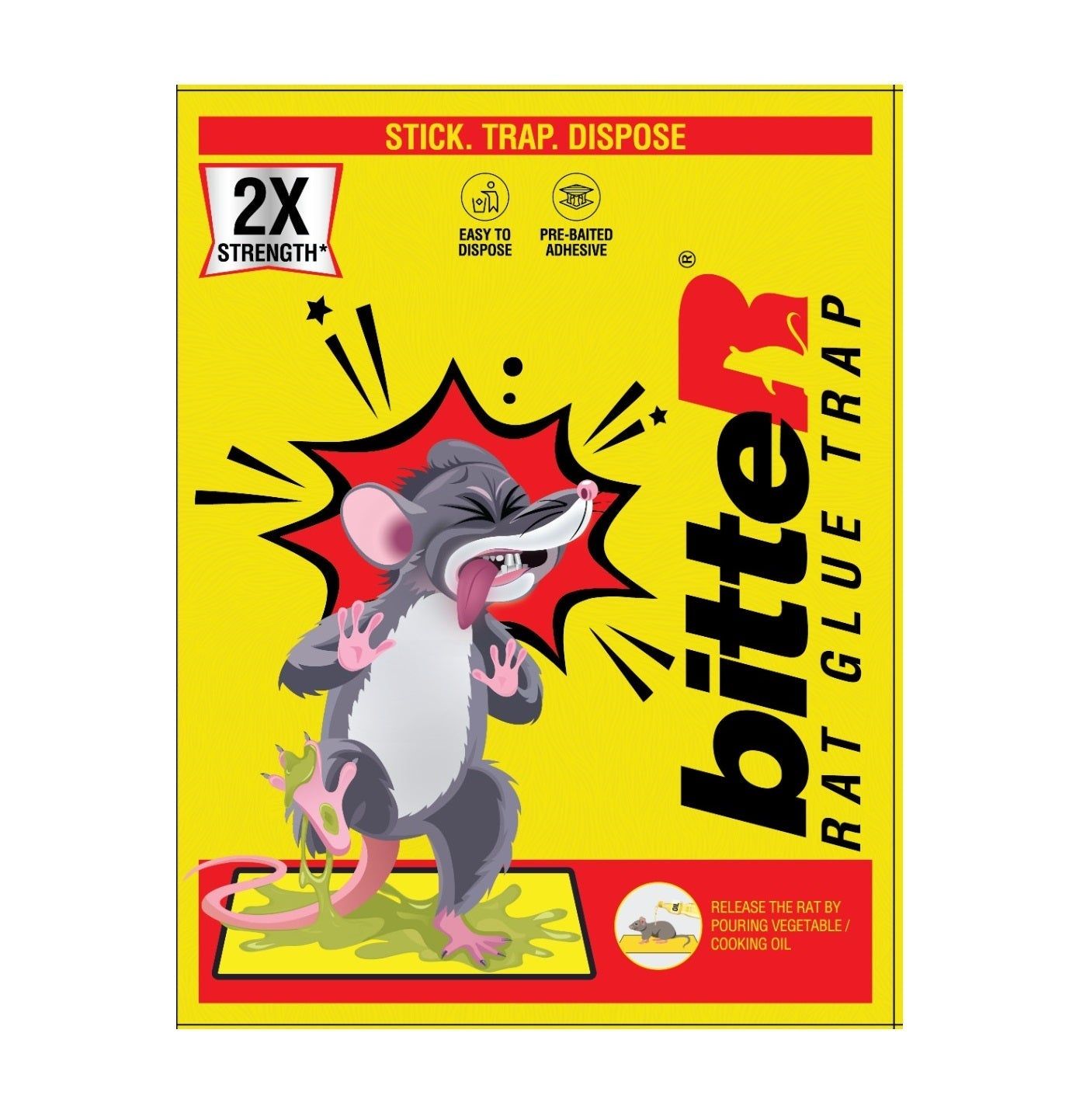 Bitter Sticky Glue Pad for Insects (Pack of 2)