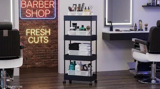 Plastic Storage Rack Bedroom/Bathroom/Kitchen Trolley