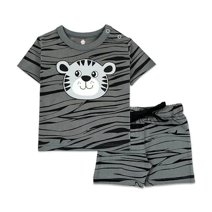 Baby Boys & Baby girls Cotton Printed Round Neck Half Sleeve T-shirt