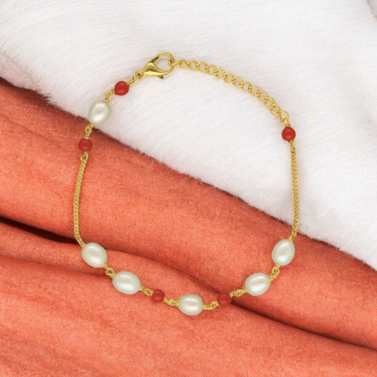 Sri Jagdamba Pearls Dayena Pearl Bracelet For Women Girls