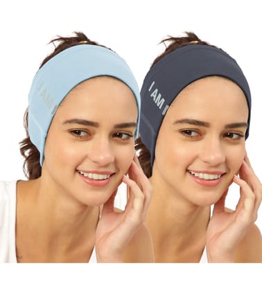 FREECULTR Unisex Bamboo Bandana, Anti Microbial Super Soft & Comfort Fit, Breathable Multipurpose Headband, Face Mask for Dust Protection and Sun - Size Printed Pack of 2-Chalk Blue, Charcol FREECULTR Unisex Bamboo Bandana, Anti Microbial Super Soft & Comfort Fit, Breathable Multipurpose Headband, Face Mask for Dust Protection and Sun - Size Printed Pack of 2-Chalk Blue, Charcol