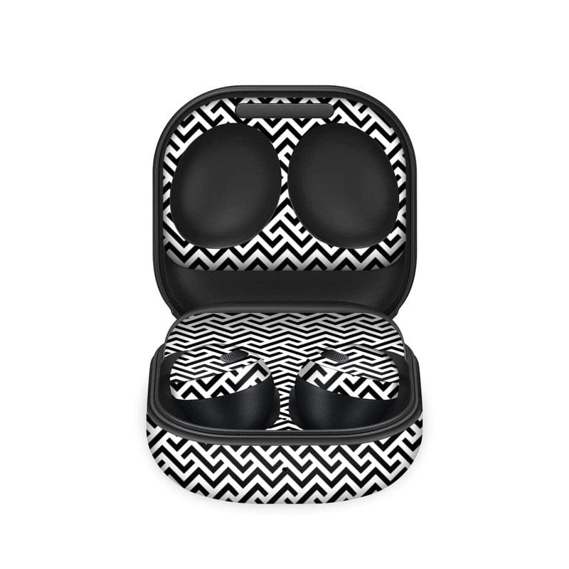 Black And White Skin For Samsung Galaxy Buds Pro