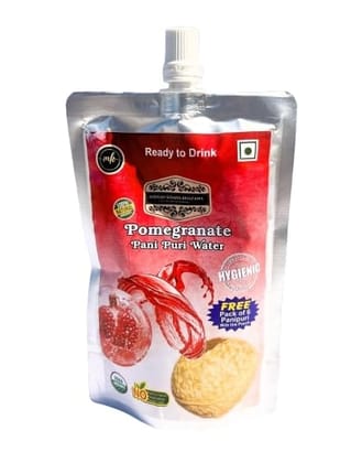 INDIAN KHANA KHAZANA Pani-Puri Water (Pomegranate) 202ml Pack of 2 (202ml + 202ml) | Indian Tasty Flavour Ready to Drink Pani Puri Water | No Preservatives Portable Authentic Tasty Water