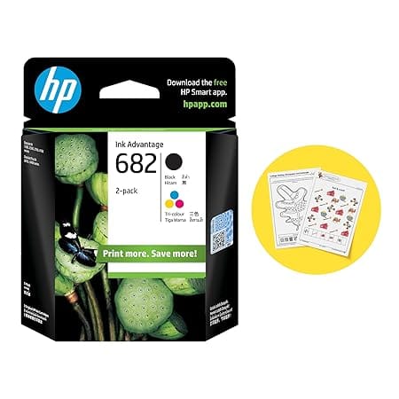 Hp Cartridge 682 Color/Black Ink Combo 2 - Pack