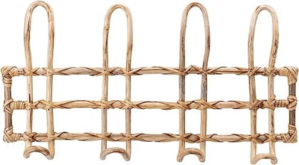 Rattan Wall Hooks | Natural Finish