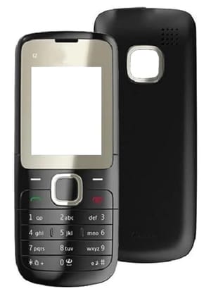 Replacement Housing Compatible with Nokia C2-00 Front & Back Body Panel (This is Not A Phone).