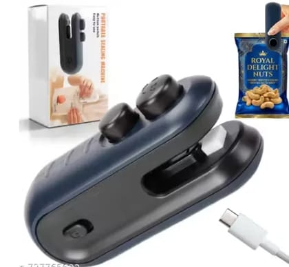 Mini Plastic Bag Sealing Machine with Cutter Portable Heat Sealer for Food & Snack Packets