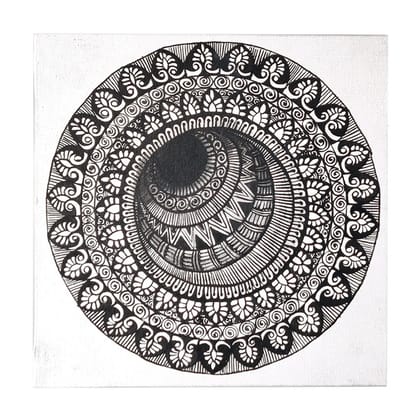 Pen Mandala on MDF Square Board DIY Kit by Penkraft