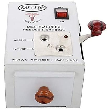 Aabha Hospital Needle Syringe Destroyer/Surgical Electrical Needle Syringe Destroyer Aabha Hospital Needle Syringe Destroyer/Surgical Electrical Needle Syringe Destroyer