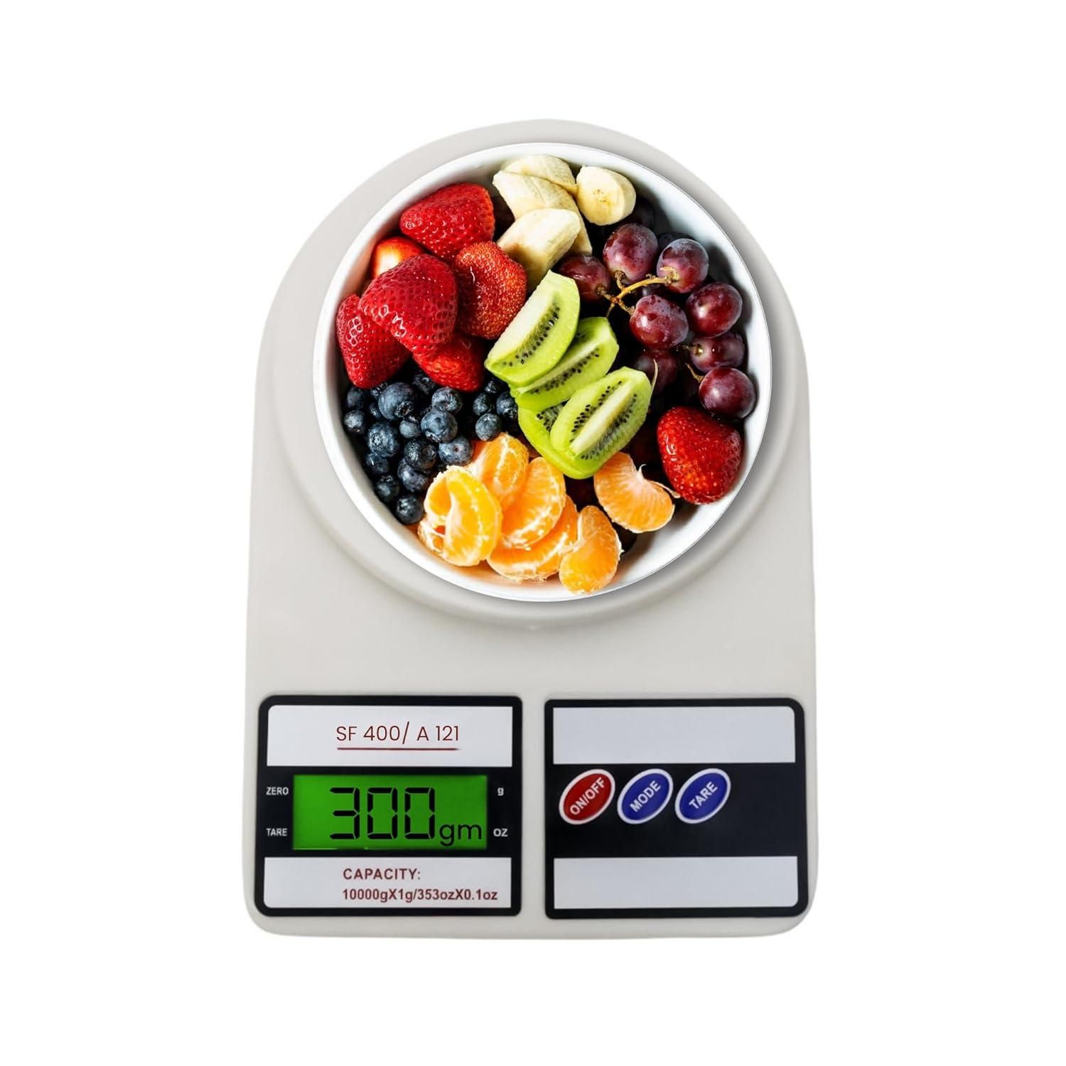 PANCHHI STORE - Kitchen Weight Machine, Digital Scale with LCD Display, Scale for Home Baking, Cooking & Balance Diet. Weighting Machine with capacity 10Kg, SF400/A121,Color May Vary