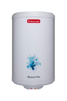 Racold Buono Pro NXG 15L ABS Body 5 Star Water Heater (Geyser) 5+2 Yrs Tank Warranty, Corrosion Prevention With Superior Titanium Enameled Tank Coating, Suitable for Buildings, for elegant aesthetics Racold Buono Pro NXG 15L ABS Body 5 Star Water Heater 
