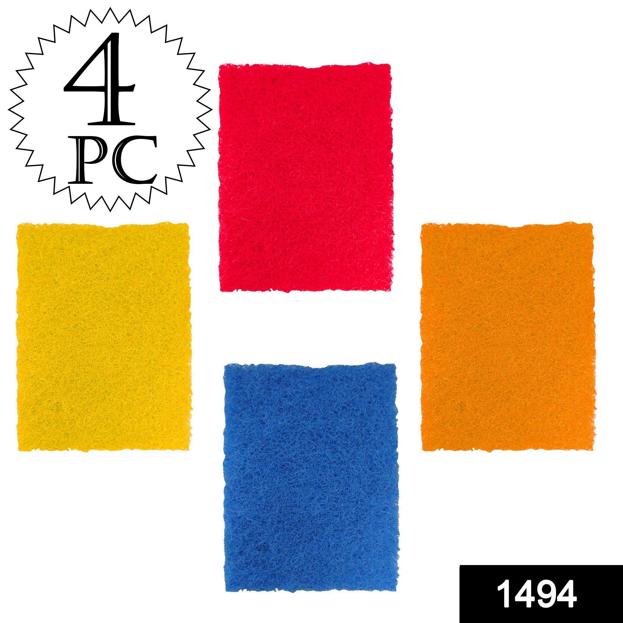 DHRUVINSRI Kitchen Scrubber Pads for Utensils/Tiles Cleaning (Pack of 4)