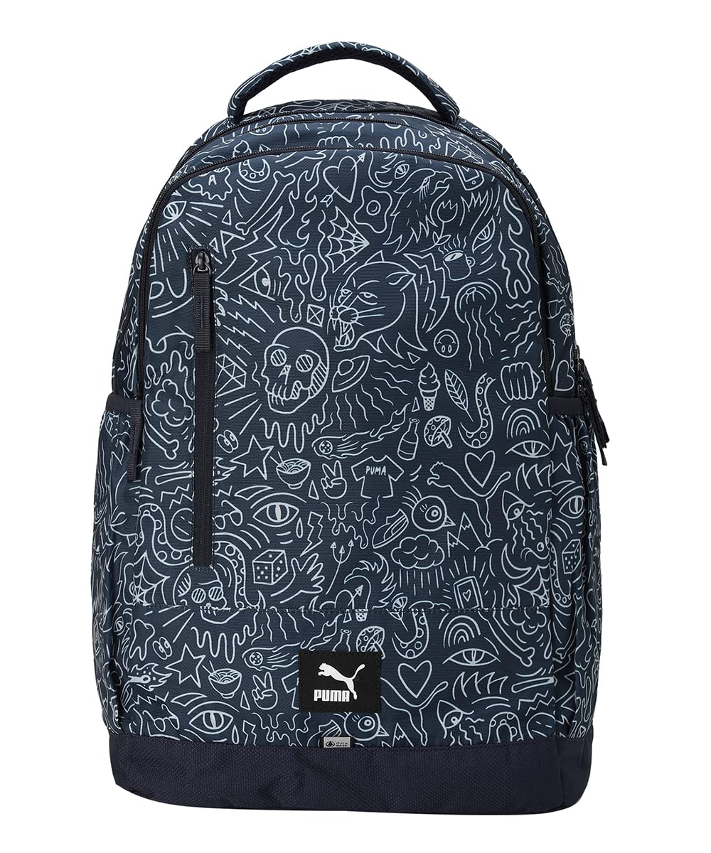 Unisex-Adult AOP Backpack IND, Intense Blue-Nimbus Cloud-AOP, X (7854302)