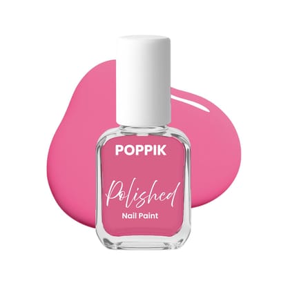 POPPIK Polished Nail Paint 8 ml, Quick-Dry, Long-Lasting & Chip-Resistant Nail Colour with Intense Pigment, Waterproof & Scratch-Proof, Satin Finish, Non-Toxic & Skin-Friendly POPPIK Polished Nail Paint 8 ml, Quick-Dry, Long-Lasting & Chip-Resistant Nail Colour with Intense Pigment, Waterproof & Scratch-Proof, Satin Finish, Non-Toxic & Skin-Friendly