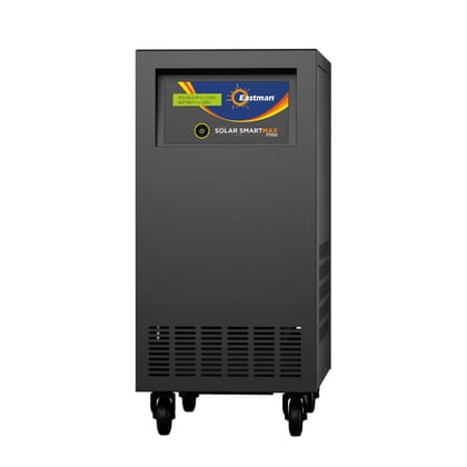 Eastman Solar Smart Max 11100VA-120V (10000VA-120V) (MPPT) Off Grid Solar Inverter with Utility Power Factor Watt=VA, 43% more loading capacity | Warranty 36 Months on Product, 10 Years on Transformer