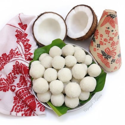 Coconut Ladoo - 1 kg - One box of Coconut Ladoo