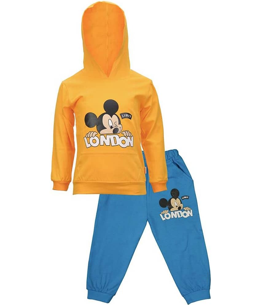 CATCUB Unisex for Baby Cotton Tops & Bottoms Sets ( Yellow )