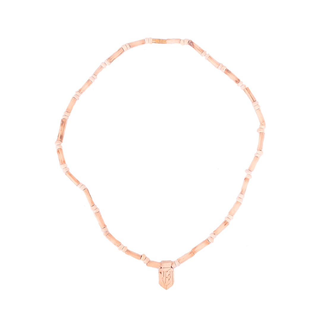 MAYAPURI Original Unisex Design Tulsi Kanthi Mala with Radha Engraved in Hindi front Pendant/Locket