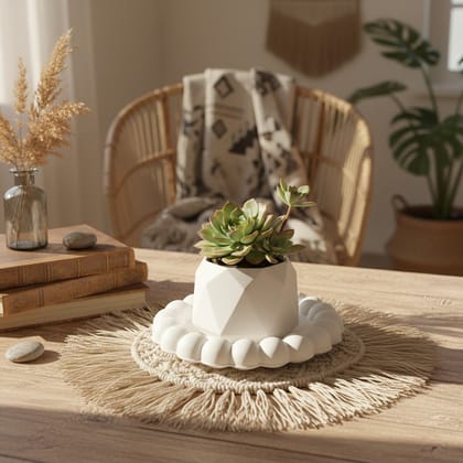 Combo 22 -  bubble tray + VASE + hexagon Candle Holder
