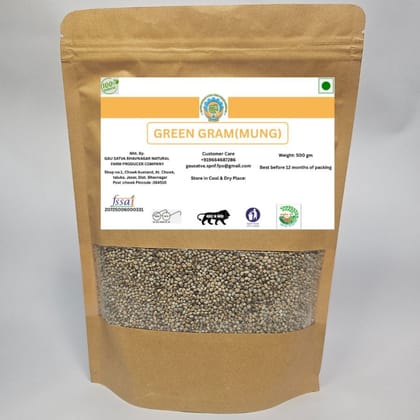 Green Gram (Mung) - 500 gm - One pack of green gram
