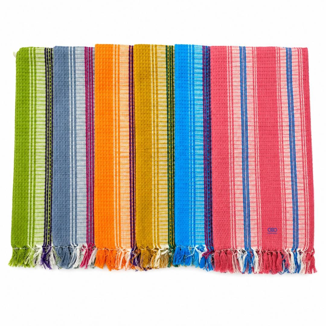 Colour Rhythm Towels ( Pack of 6 )