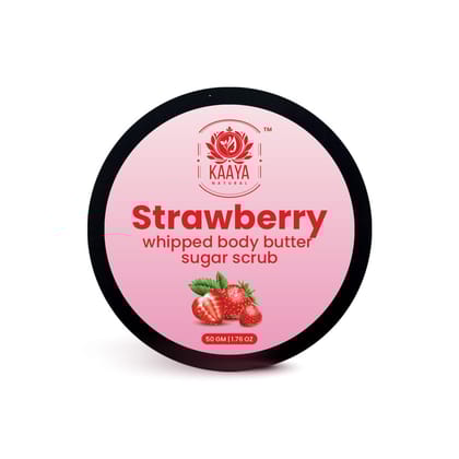 Kaaya Natural Strawberry Whipped Body Butter Sugar Scrub
