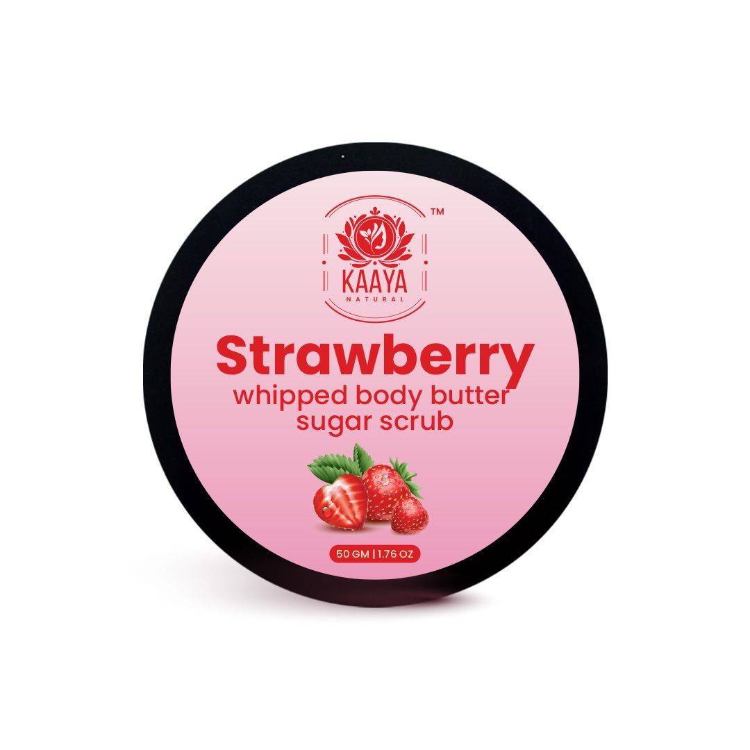 Kaaya Natural Strawberry Whipped Body Butter Sugar Scrub