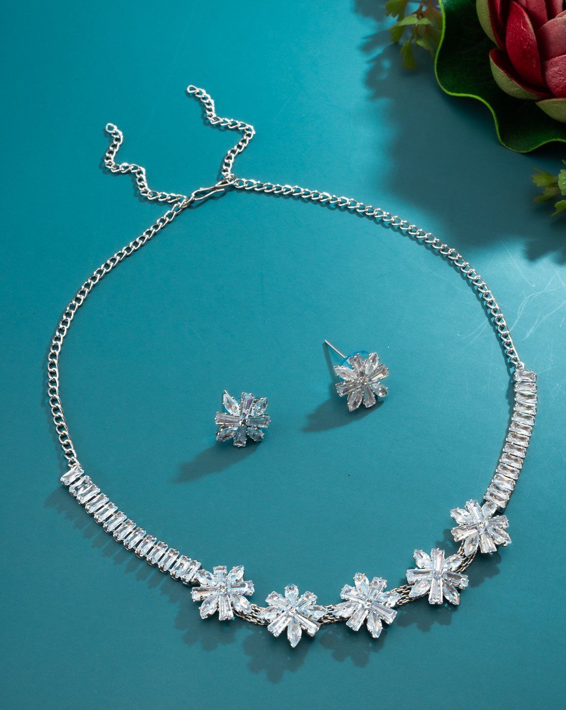 Morison Golden Twilight Necklace Set A Dazzling Evening Companion
