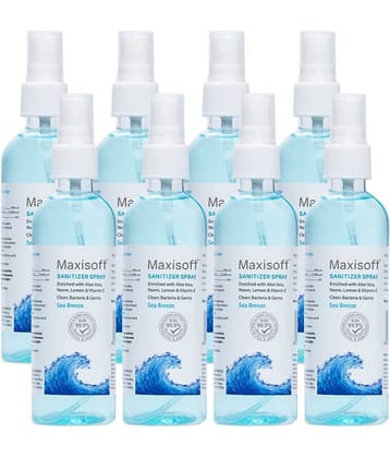 MAXISOFT - Antibacterial Hand Sanitizer 120 mL ( Pack of 8 )