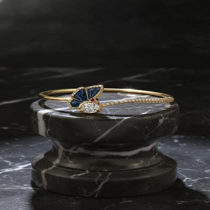 Elayne Azure Butterfly Luxe Bangle Elayne Azure Butterfly Luxe Bangle