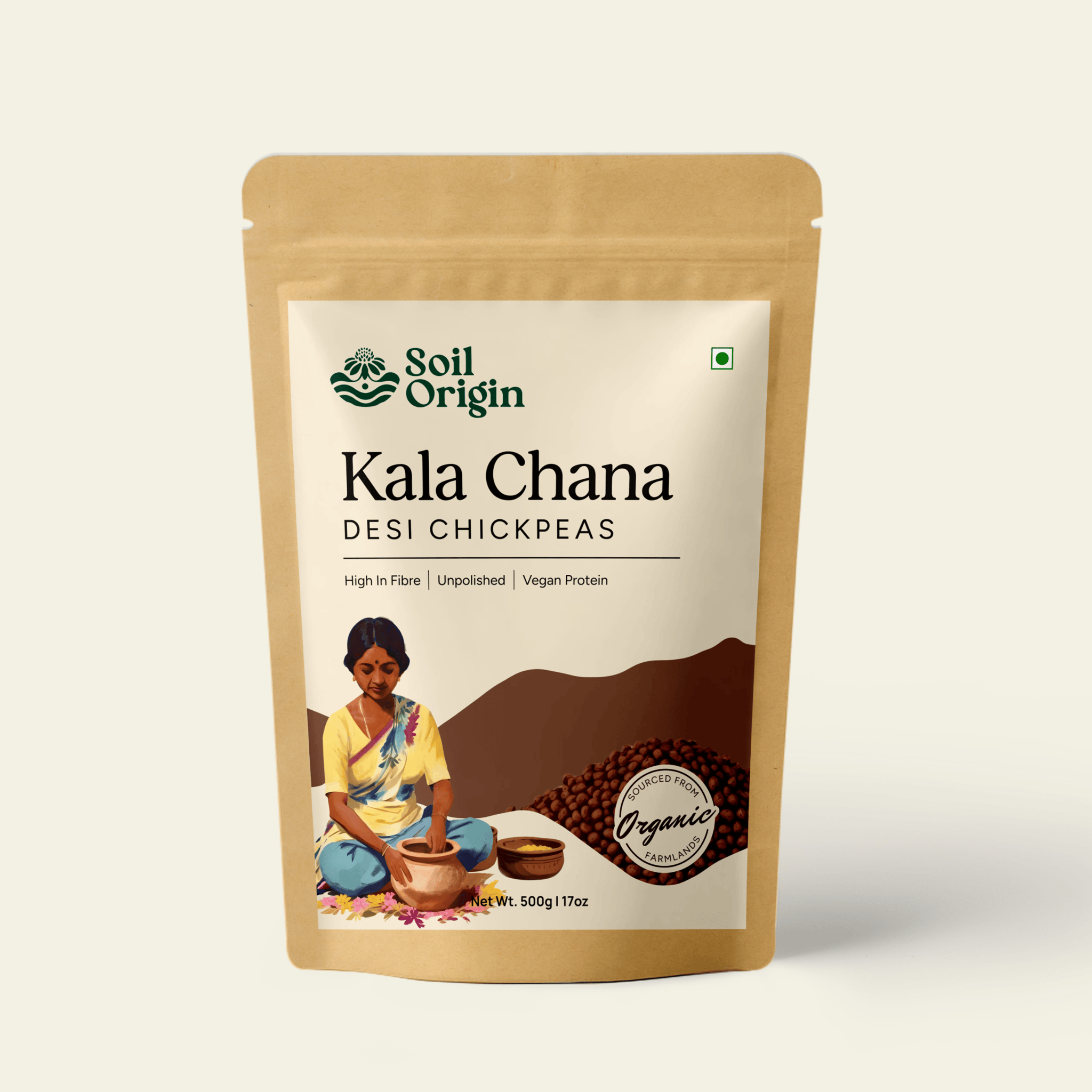 Black Chana (Desi Chana) - 500 Gm