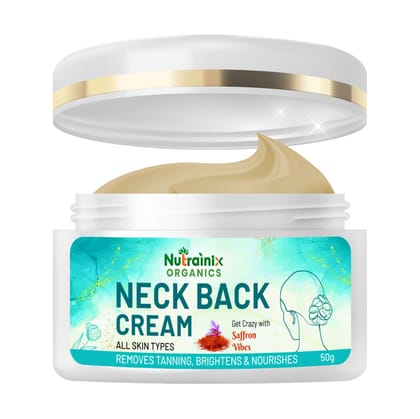 Nutrainix Organics Radiance Neck Back Cream, Brightening, Tan Removal & Anti-Aging Moisturizer for Silky, Youthful Skin - 50g Nutrainix Organics Radiance Neck Back Cream, Brightening, Tan Removal & Anti-Aging Moisturizer for Silky, Youthful Skin - 50g
