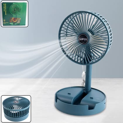 Adjustable Portable Table Fan  Compact Personal Desktop Cooling Fan for Home, Office Desk & Study Table